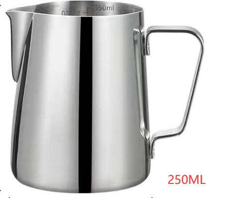 Thick-wall stainless steel milk frothing pitcher, alternate view 5