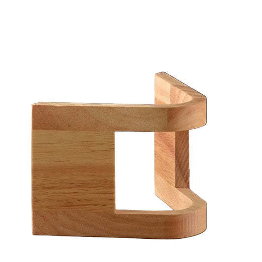 V-Shaped Wooden Pour-Over and Brew Coffee Filter Stand