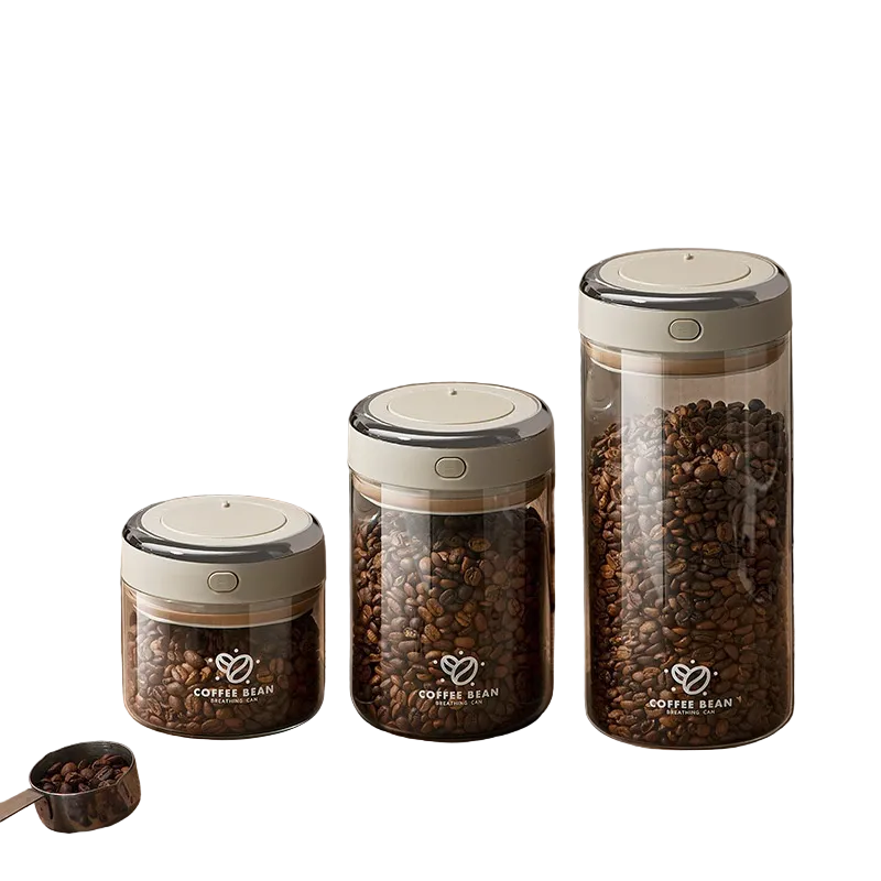 Vacuum-Sealed Coffee Bean Canister