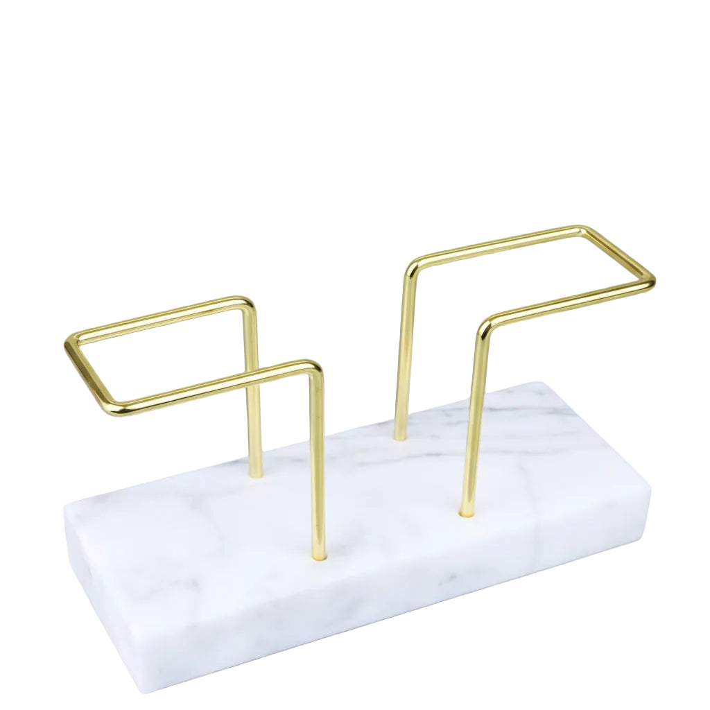 Marble & Brass Coffee Filter Holder (Fits #1/#2/#4/V60)