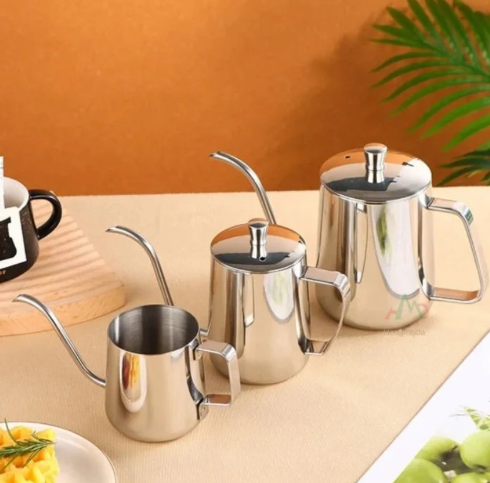 600ml stainless steel gooseneck pour-over kettle
