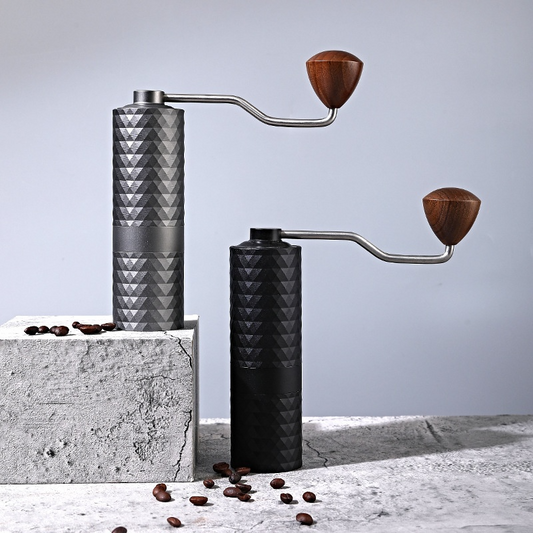 Diamond Cut Finish Manual Coffee Grinder