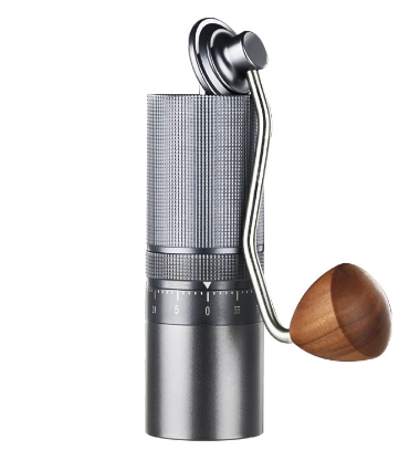 Precision hand coffee grinder with CNC metal body