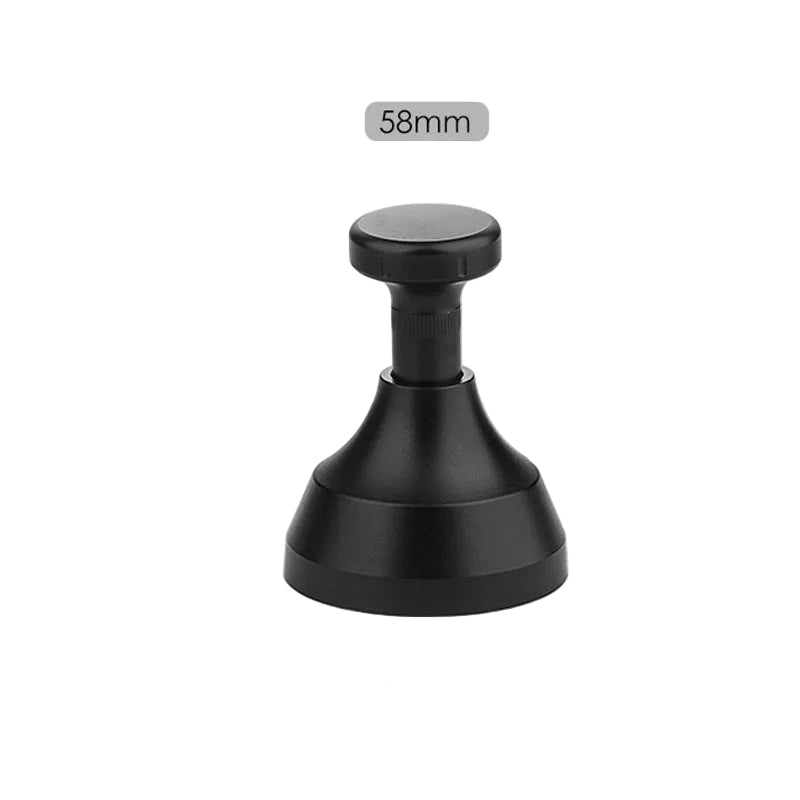 A black metal stand or clamp base with dimension labels showing 58mm top width, 7.1cm base diameter, and 95-105cm height on a white background.