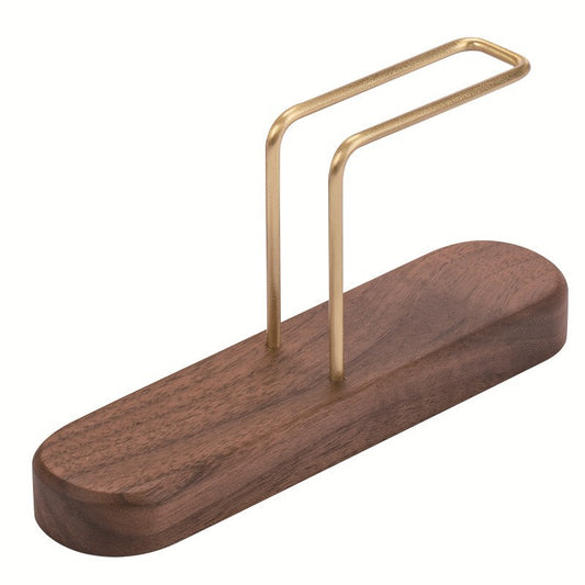 Black Walnut & Brass Coffee Filter Holder