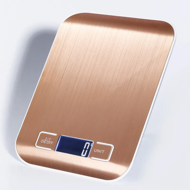 Coffee Scale — Stainless Steel, USB Charging (Gold or Silver)