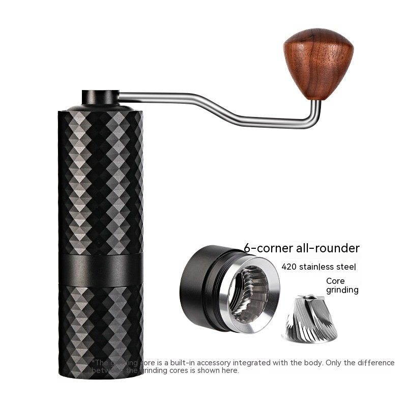 Diamond Cut Finish Manual Coffee Grinder