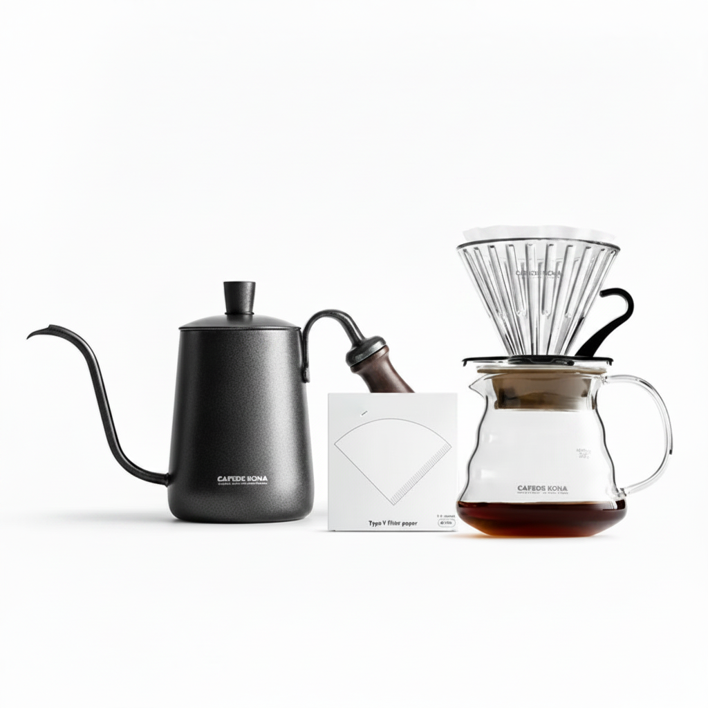 Glass Pour-Over Coffee Kit