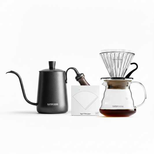 Glass Pour-Over Coffee Kit