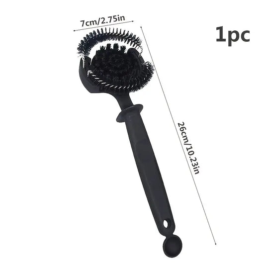 Espresso Group Head Cleaning Brush — Long Handle (51mm & 58mm)