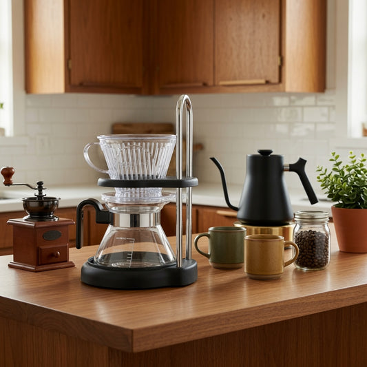 Beaker Pour-Over Coffee Maker with Glass Filter Basket