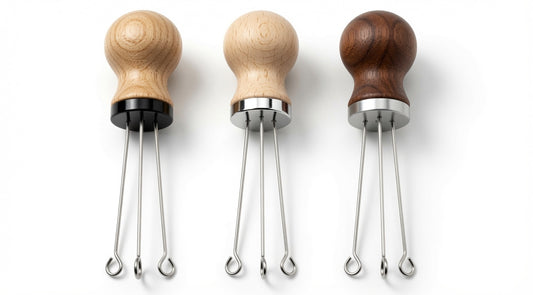 WDT Espresso Dispenser with Natural Wood Handle