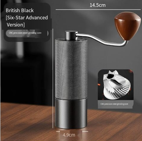 Adjustable burr hand grinder, detail view 8