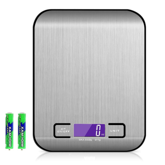 Coffee Scale — Stainless Steel, USB Charging (Gold or Silver)