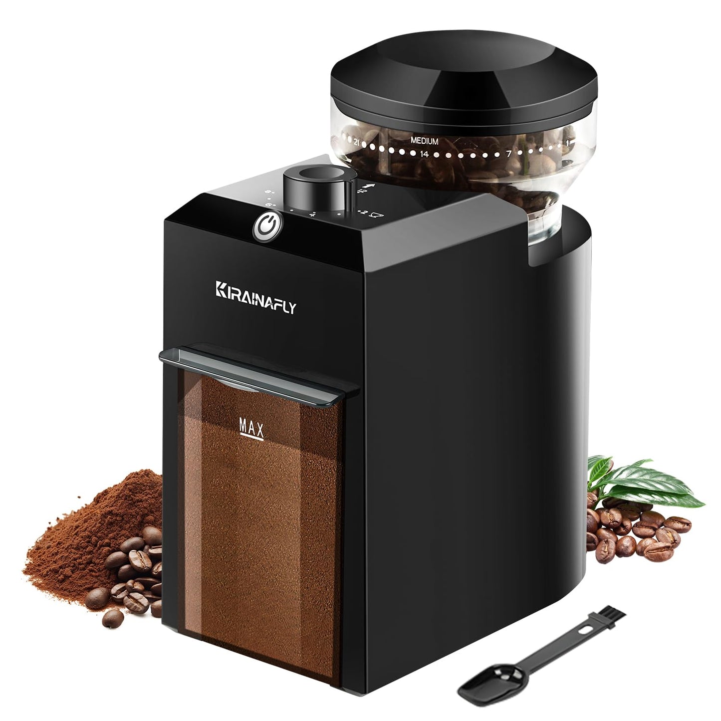 Electric Burr Coffee Grinder with 28 Precise Grind Settings