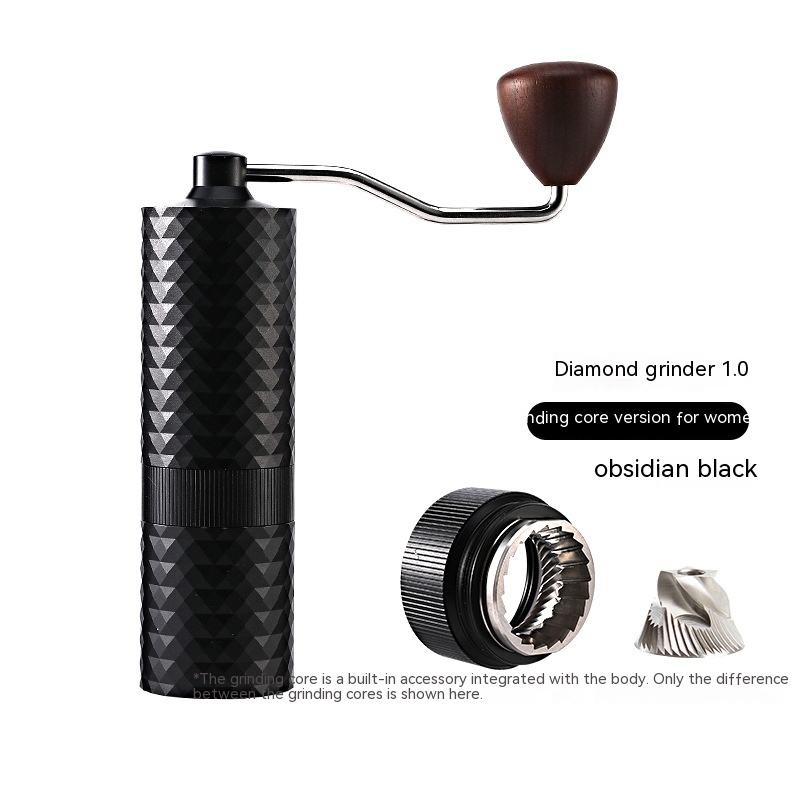 Diamond Cut Finish Manual Coffee Grinder