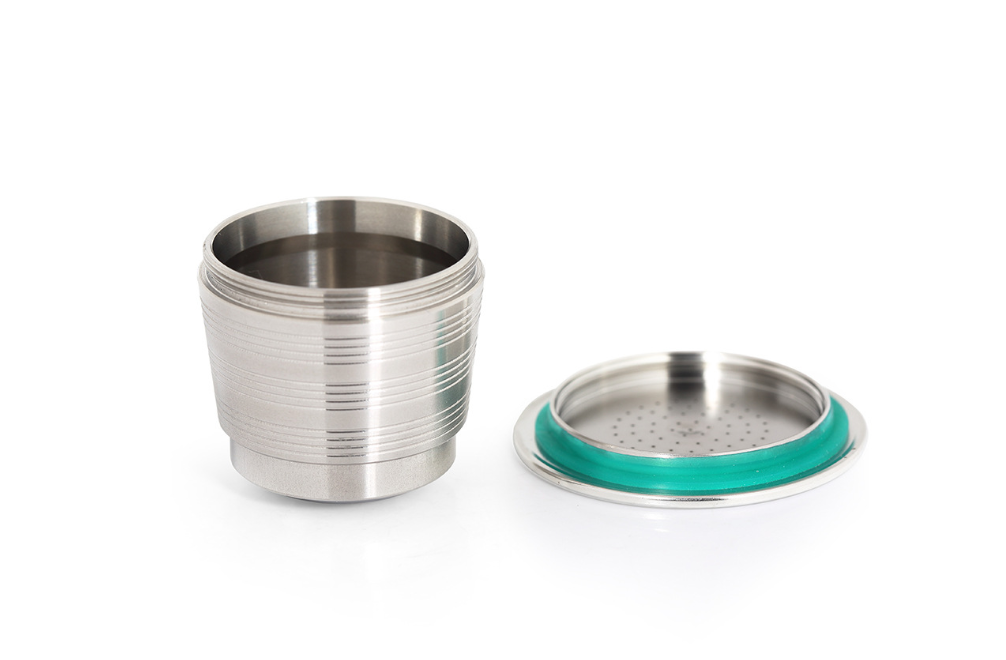 Reusable Nespresso OriginalLine Capsule & Matching Tamper — 304 Stainless Steel