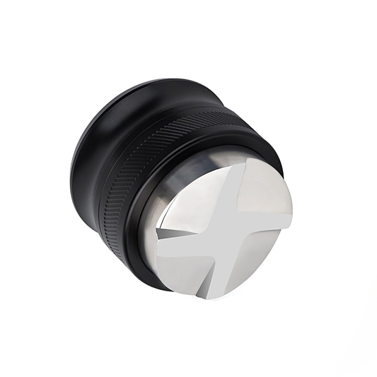 54mm Fan Shape Base Espresso Distributor — Stainless Steel Black