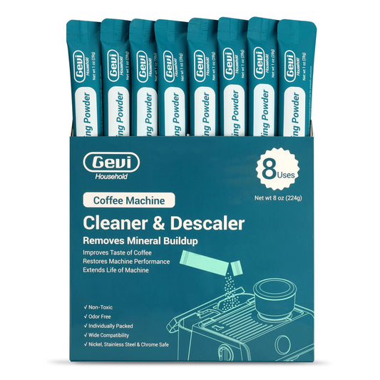 Gevi Coffee & Espresso Machine Descaling Cleaner — Citric Acid (8 Pack)