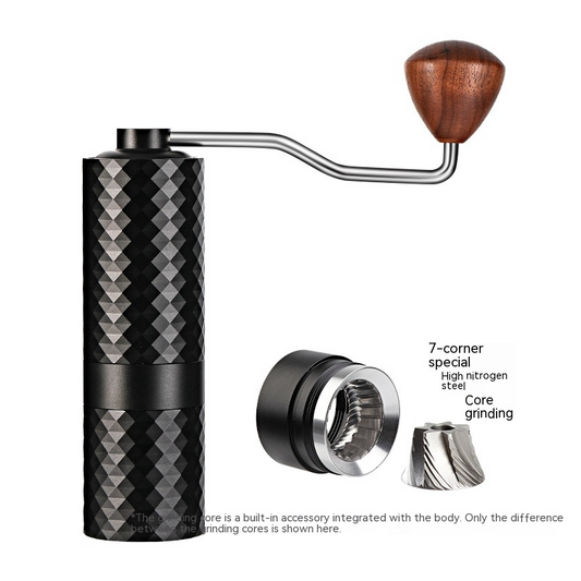 Diamond Cut Finish Manual Coffee Grinder