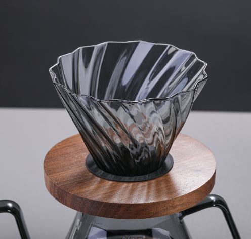 V60-Style Glass & Wood Dripper or Glass Carafe