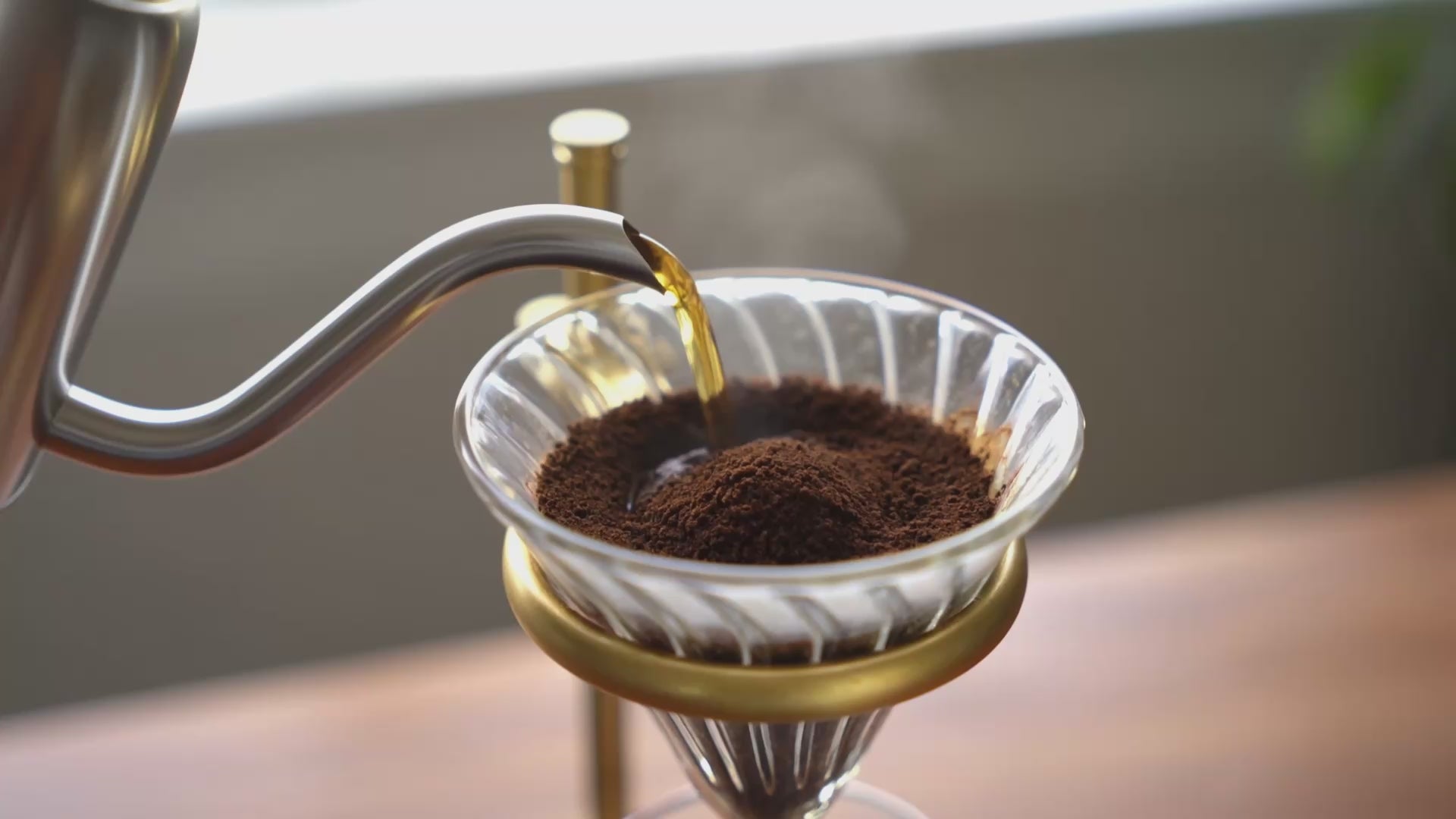 Copper pour-over stand video