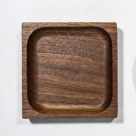 Unpainted Japanese Walnut Insulated Wooden Coaster