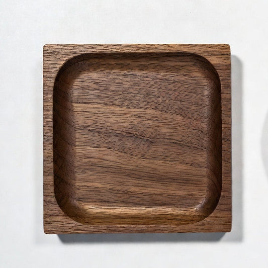 Unpainted Japanese Walnut Insulated Wooden Coaster