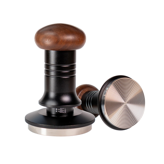 58.5mm Tamper for 58mm Portafilter — Adjustable Depth, Ripple Base